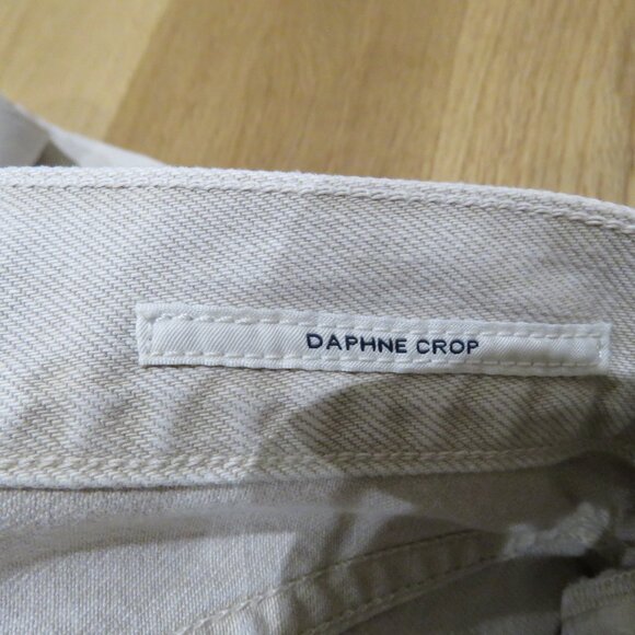 CITIZENS OF HUMANITY Daphne Crop Jeans in Ecru High Rise Minimalist Preppy - Picture 15 of 15
